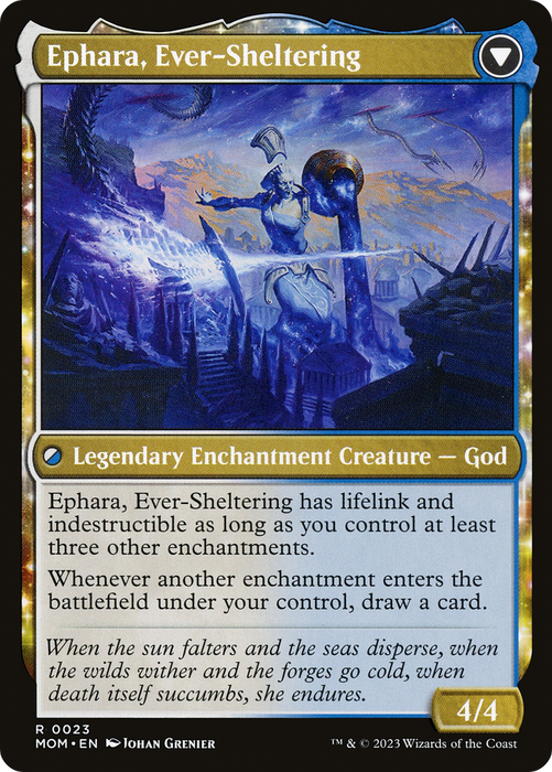 Invasion of Theros // Ephara, Ever-Sheltering (MOM-023) - rare: (enchantment) - Foil