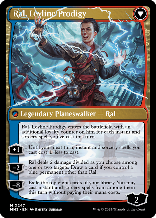 Ral, Monsoon Mage // Ral, Leyline Prodigy (MH3-247) - mythic - Foil