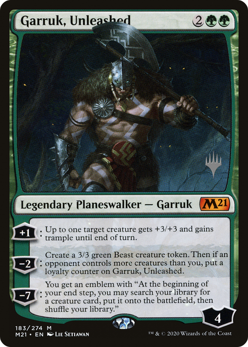 Garruk, Unleashed (PPM21-183P) - mythic - Foil
