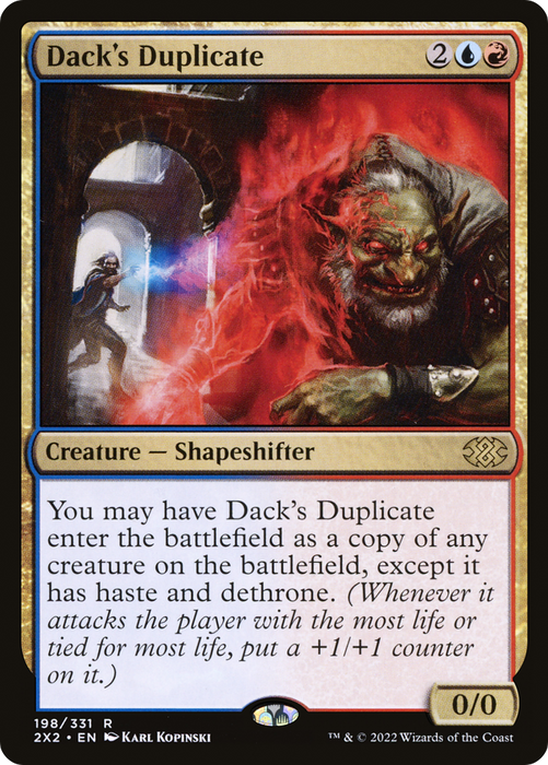 Dack's Duplicate (2X2-198) - rare - Foil