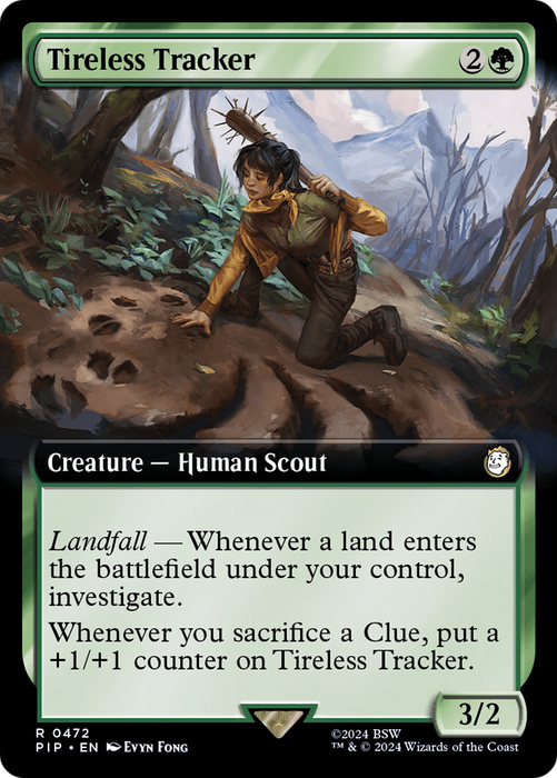 Tireless Tracker (PIP-472) - rare: (Extended Art) - Foil