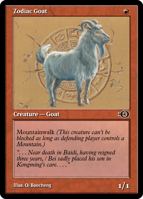 Zodiac Goat (PRM-35098) - common - Foil