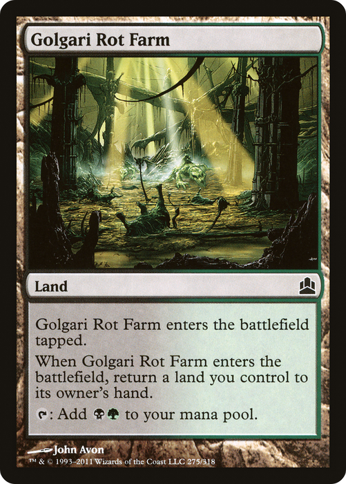 Golgari Rot Farm (CMD-275) - common