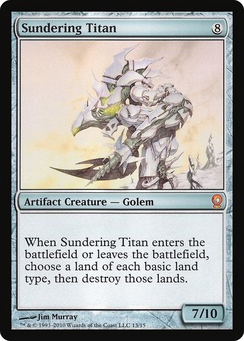 Sundering Titan (V10-013) - mythic - Foil