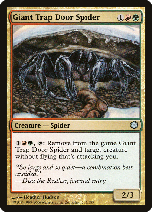 Giant Trap Door Spider (CTD-293) - uncommon