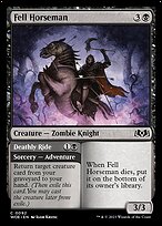 Fell Horseman // Deathly Ride (WOE-092) - common - Foil