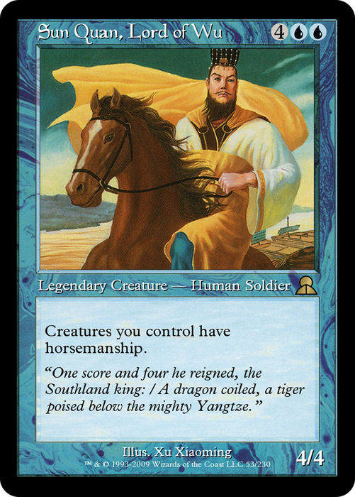 Sun Quan, Lord of Wu (ME3-053) - rare - Foil