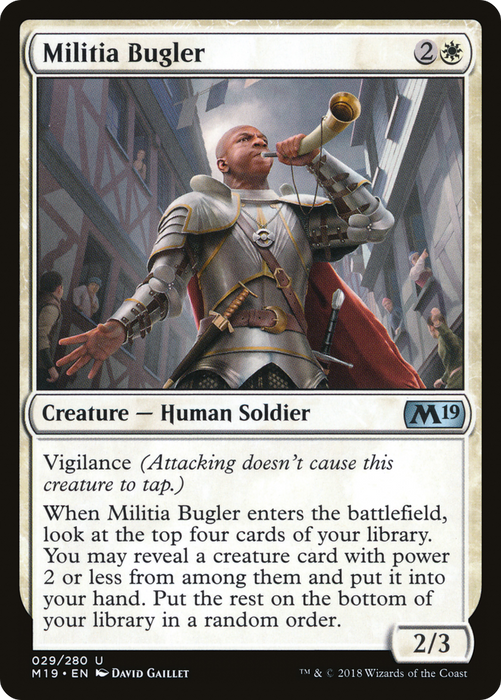 Militia Bugler (M19-029) - uncommon
