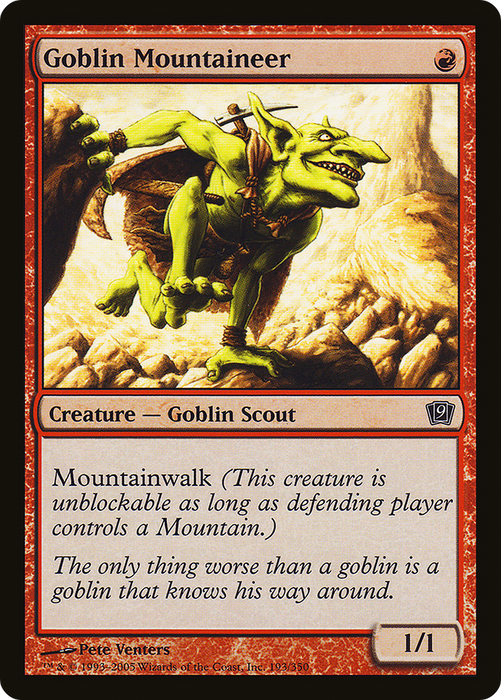 Goblin Mountaineer (9ED-193★) - common - Foil