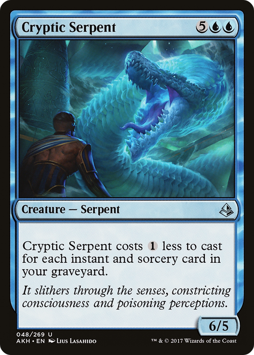 Cryptic Serpent (AKH-048) - uncommon - Foil