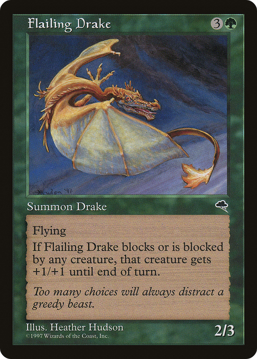 Flailing Drake (TMP-227) - uncommon