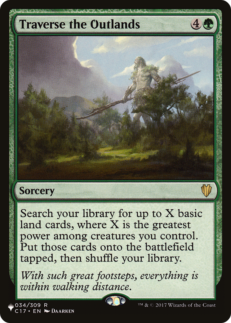 Traverse the Outlands (LIST-C17-34) - rare