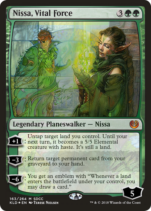 Nissa, Vital Force (MEDIA-163) - mythic - Foil