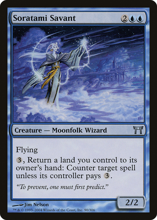 Soratami Savant (CHK-090) - uncommon - Foil