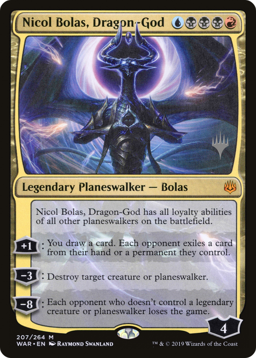 Nicol Bolas, Dragon-God (PPM20-207P) - mythic
