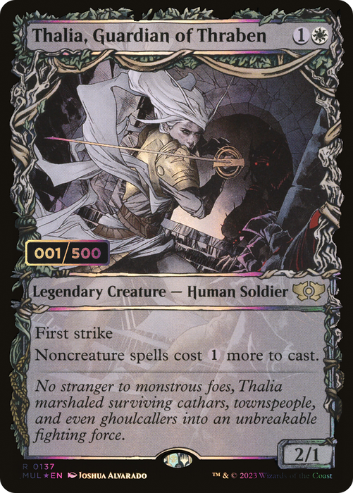 Thalia, Guardian of Thraben (MUL-137Z) - rare: (Showcase) - Foil