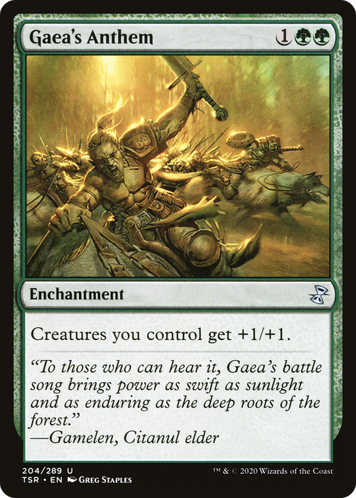 Gaea's Anthem (TSR-204) - uncommon - Foil