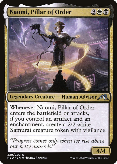 Naomi, Pillar of Order (NEO-229) - uncommon