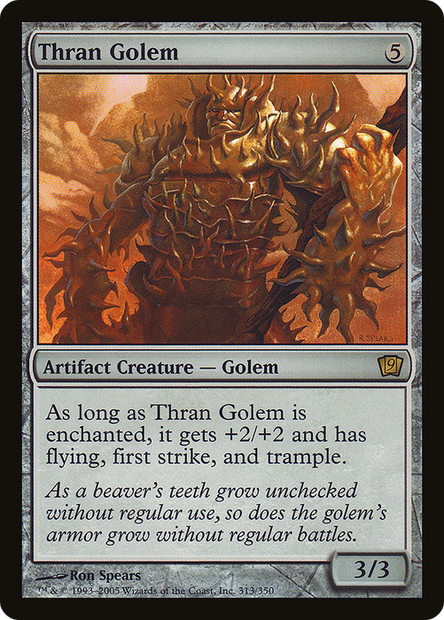 Thran Golem (9ED-313★) - rare - Foil