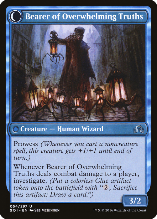 Daring Sleuth // Bearer of Overwhelming Truths (SOI-054) - uncommon: (Double Faced Transform)
