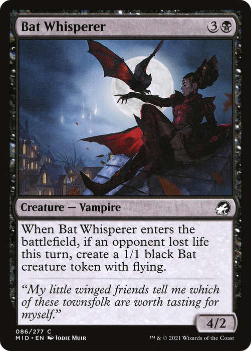 Bat Whisperer (MID-086) - common - Foil