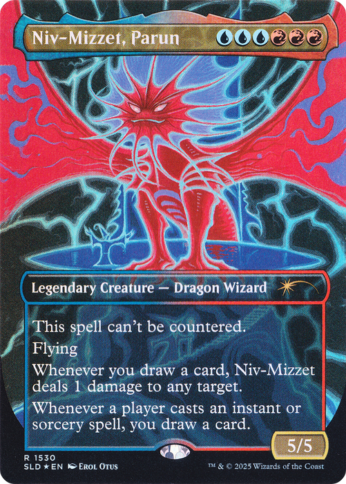 Niv-Mizzet, Parun (SLD-1530) - rare (Borderless) - Foil