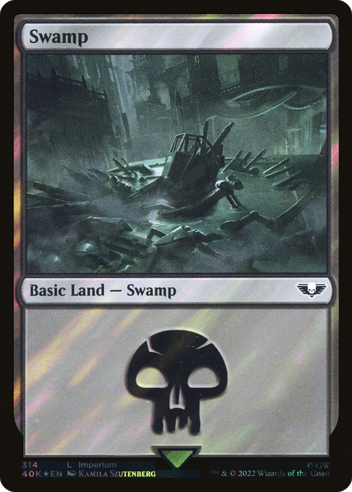 Swamp (40K-314★) - common - Foil