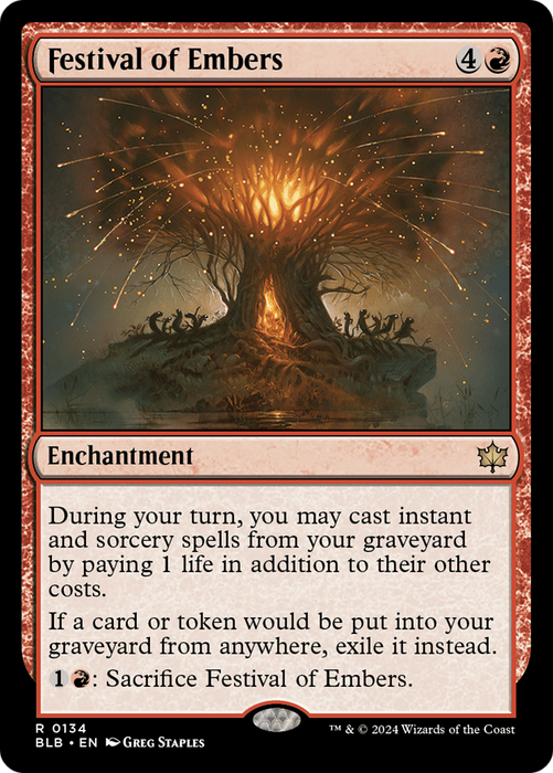 Festival of Embers (BLB-134) - rare - Foil