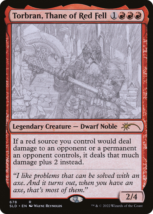 Torbran, Thane of Red Fell (SLD-678) - rare - Foil