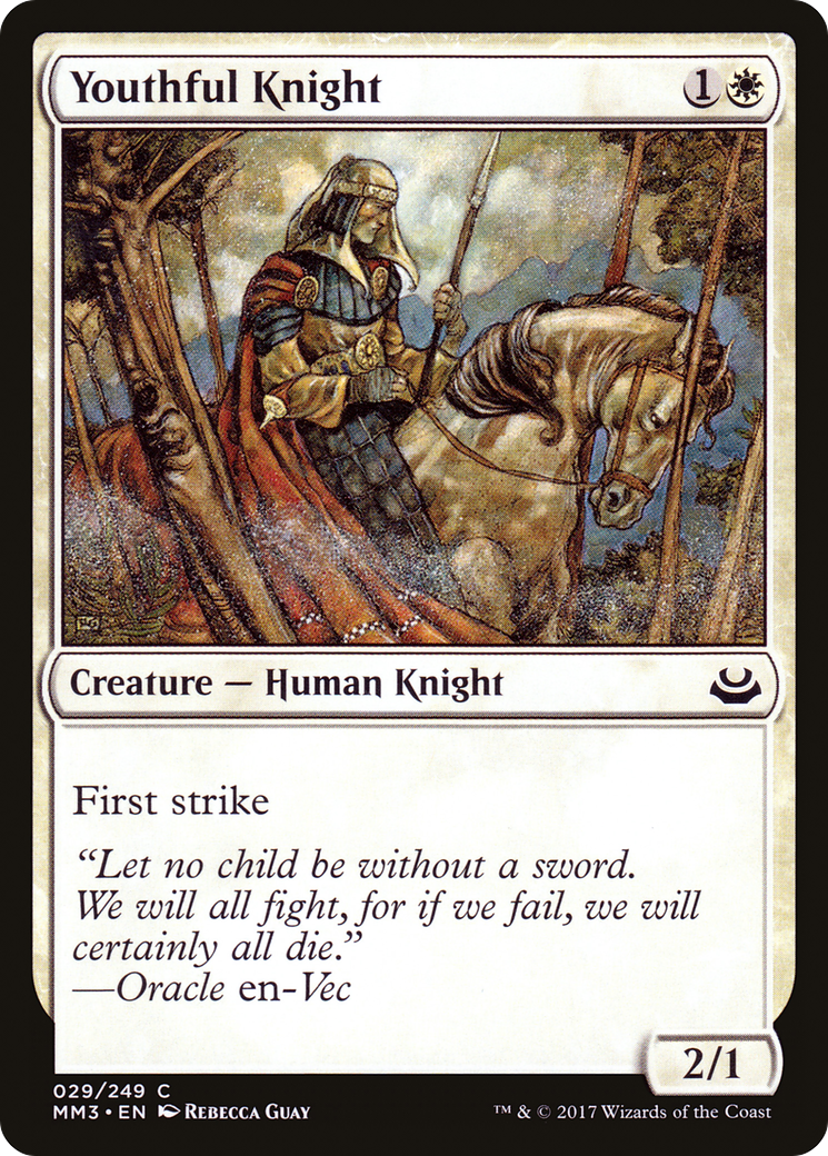Youthful Knight (MM3-029) - common - Foil