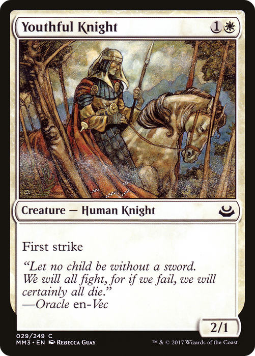 Youthful Knight (MM3-029) - common - Foil