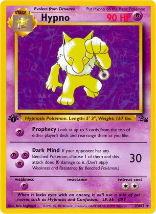 Hypno (23) (023/62) - F  - Rare - 1st Edition