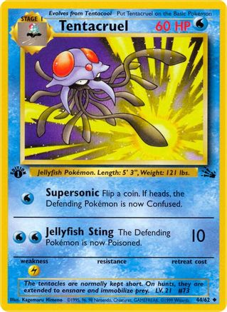 Tentacruel (044/62) - F  - Uncommon - 1st Edition