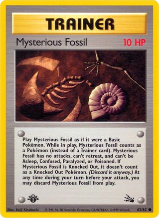 Mysterious Fossil (062/62) - F  - Common - 1st Edition