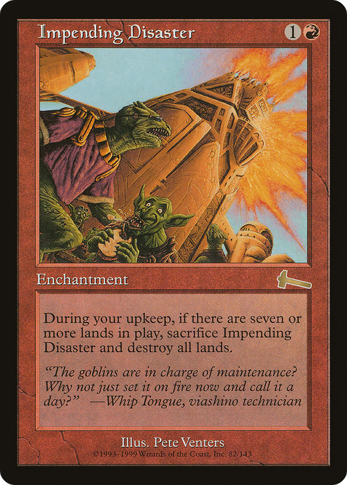 Impending Disaster (ULG-082) - rare - Foil