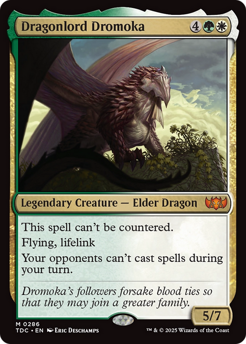 Dragonlord Dromoka (TDC-286) - mythic