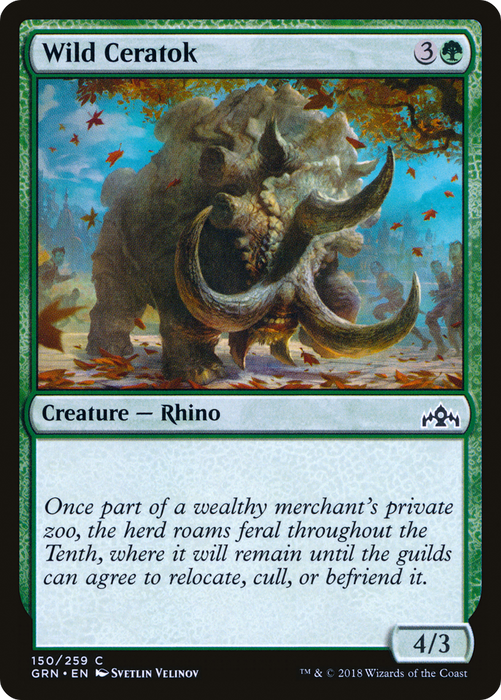 Wild Ceratok (GRN-150) - common - Foil