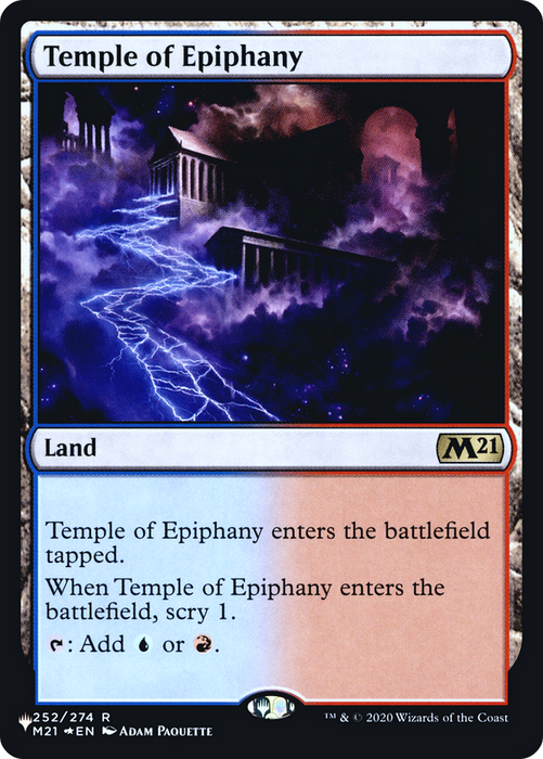 Temple of Epiphany (LIST-M21-252) - rare - Foil