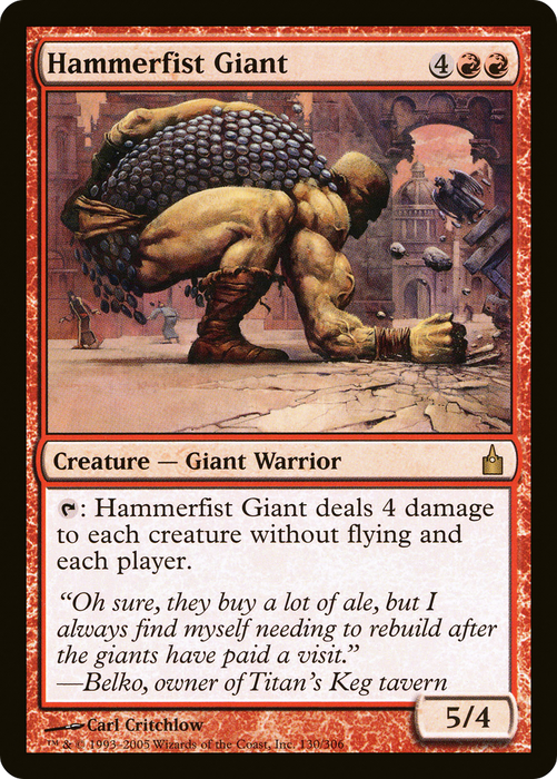 Hammerfist Giant (RAV-130) - rare - Foil