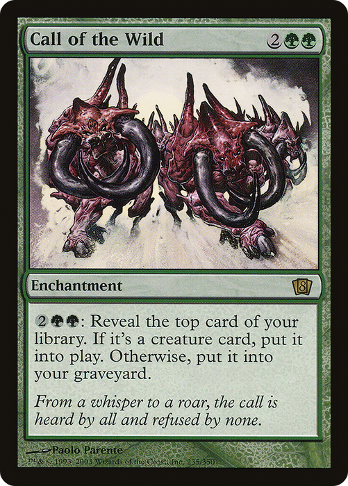 Call of the Wild (8ED-235★) - rare - Foil