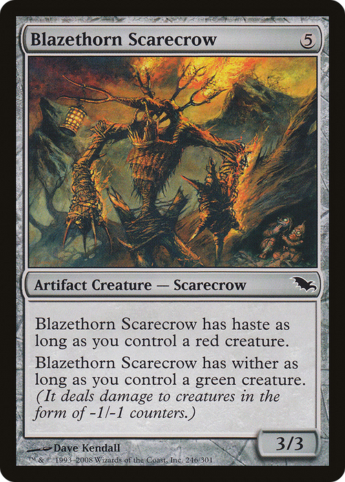 Blazethorn Scarecrow (SHM-246) - common - Foil