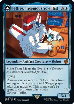 Jetfire, Ingenious Scientist // Jetfire, Air Guardian (BOT-003) - mythic: (convertdfc) - Foil