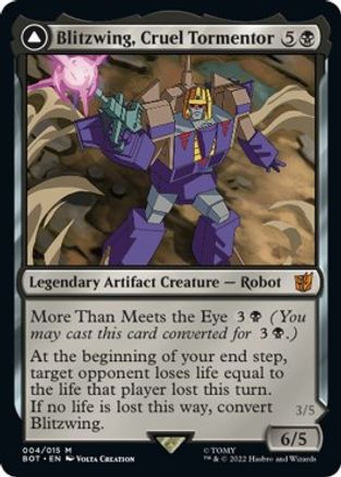 Blitzwing, Cruel Tormentor // Blitzwing, Adaptive Assailant (BOT-004) - mythic: (convertdfc)