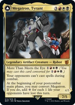 Megatron, Tyrant // Megatron, Destructive Force (BOT-012) - mythic: (convertdfc)