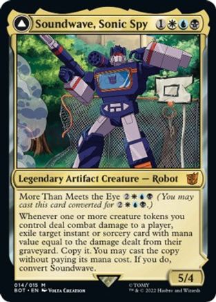 Soundwave, Sonic Spy // Soundwave, Superior Captain (BOT-014) - mythic: (convertdfc)