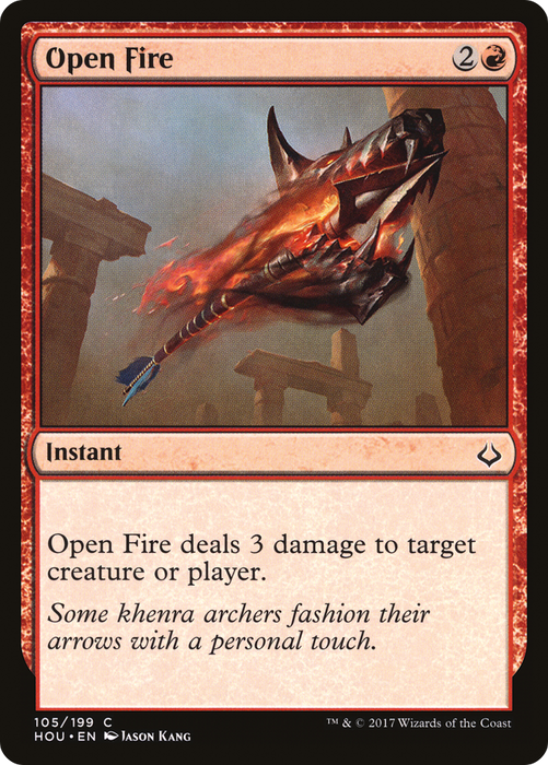 Open Fire (HOU-105) - common - Foil