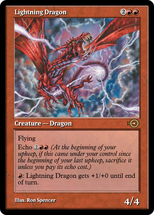 Lightning Dragon (PRM-32196) - rare - Foil