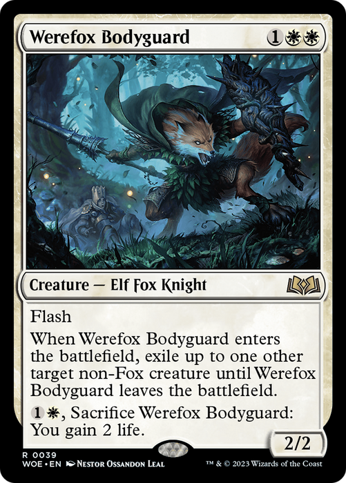 Werefox Bodyguard (WOE-039) - rare - Foil
