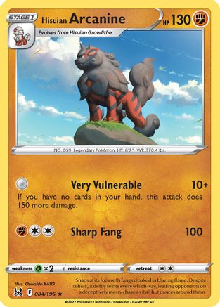 Hisuian Arcanine (084/196) - DE  - Rare