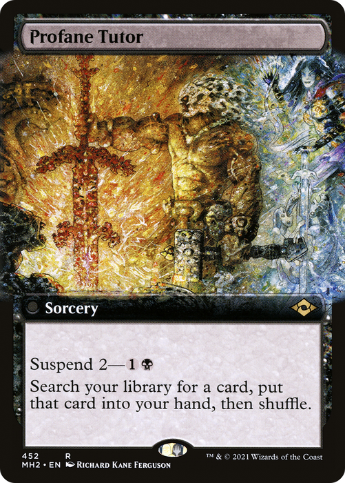 Profane Tutor (MH2-452) - rare: (Extended Art) - Foil